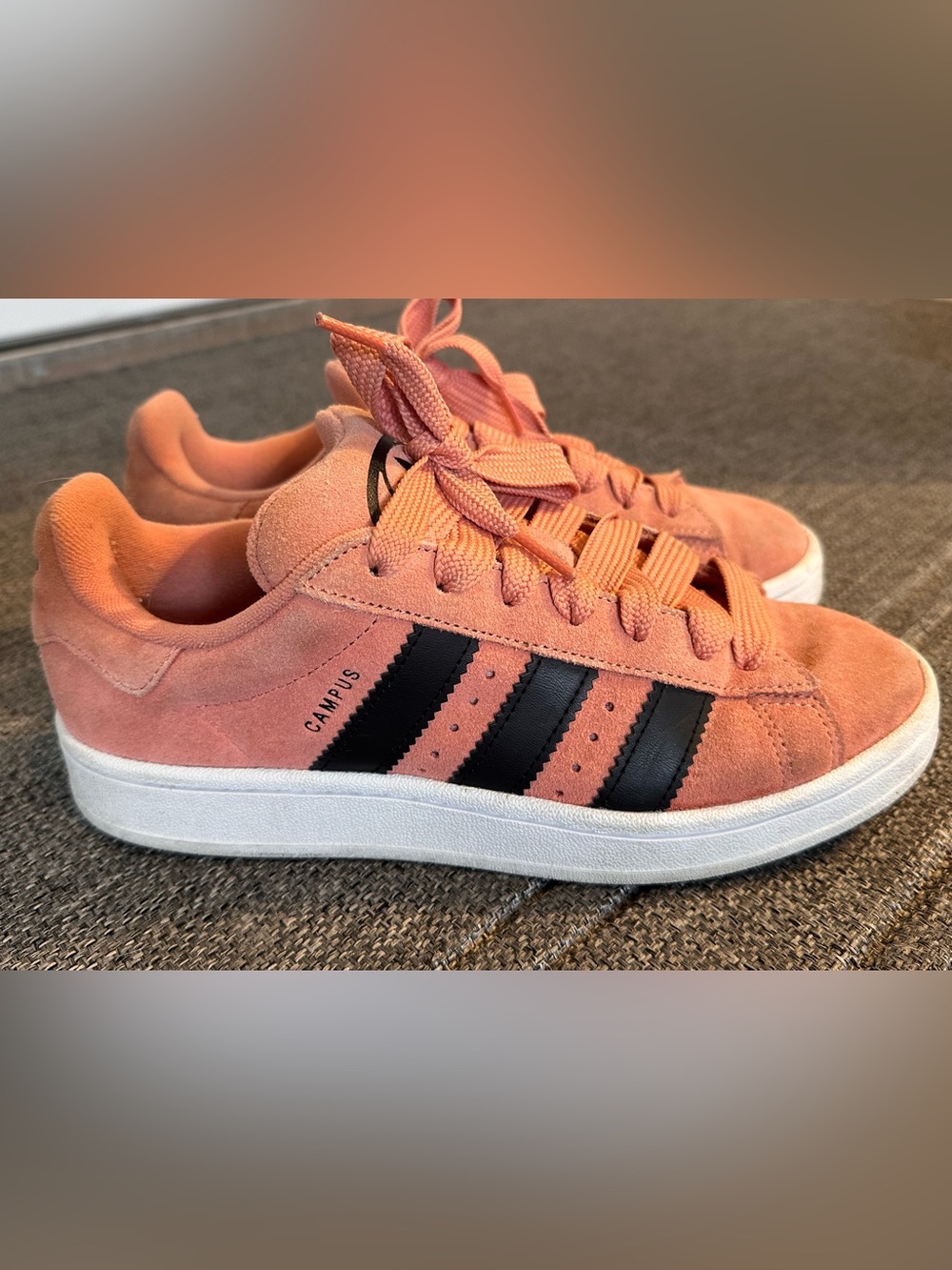 Adidas Originals Campus Salmon Suede Sneakers